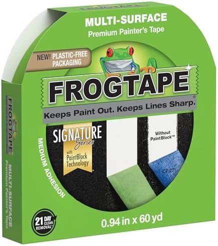 SHURTAPE Shurtape 243160 FrogTape Multi-Surface Painter's Tape (1 Roll 0.94 in x 60 yds)
