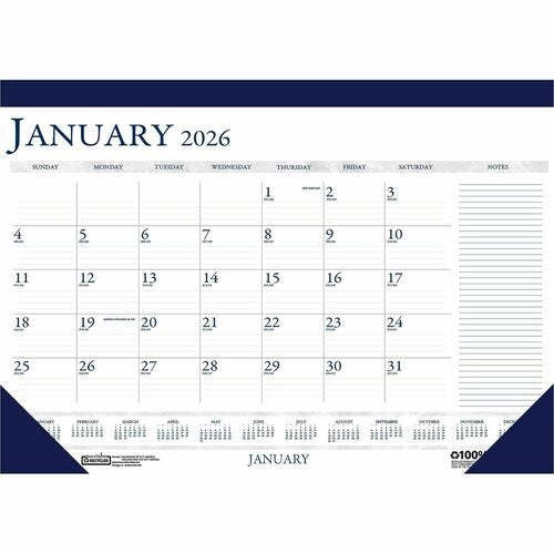 HOUSE OF DOOLITTLE House of Doolittle HOD164 Monthly Desk Pad Calendar
