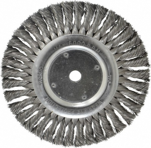 WEILER Weiler 94646 Knotted Wheel Brush 8 Inch Carbon Steel