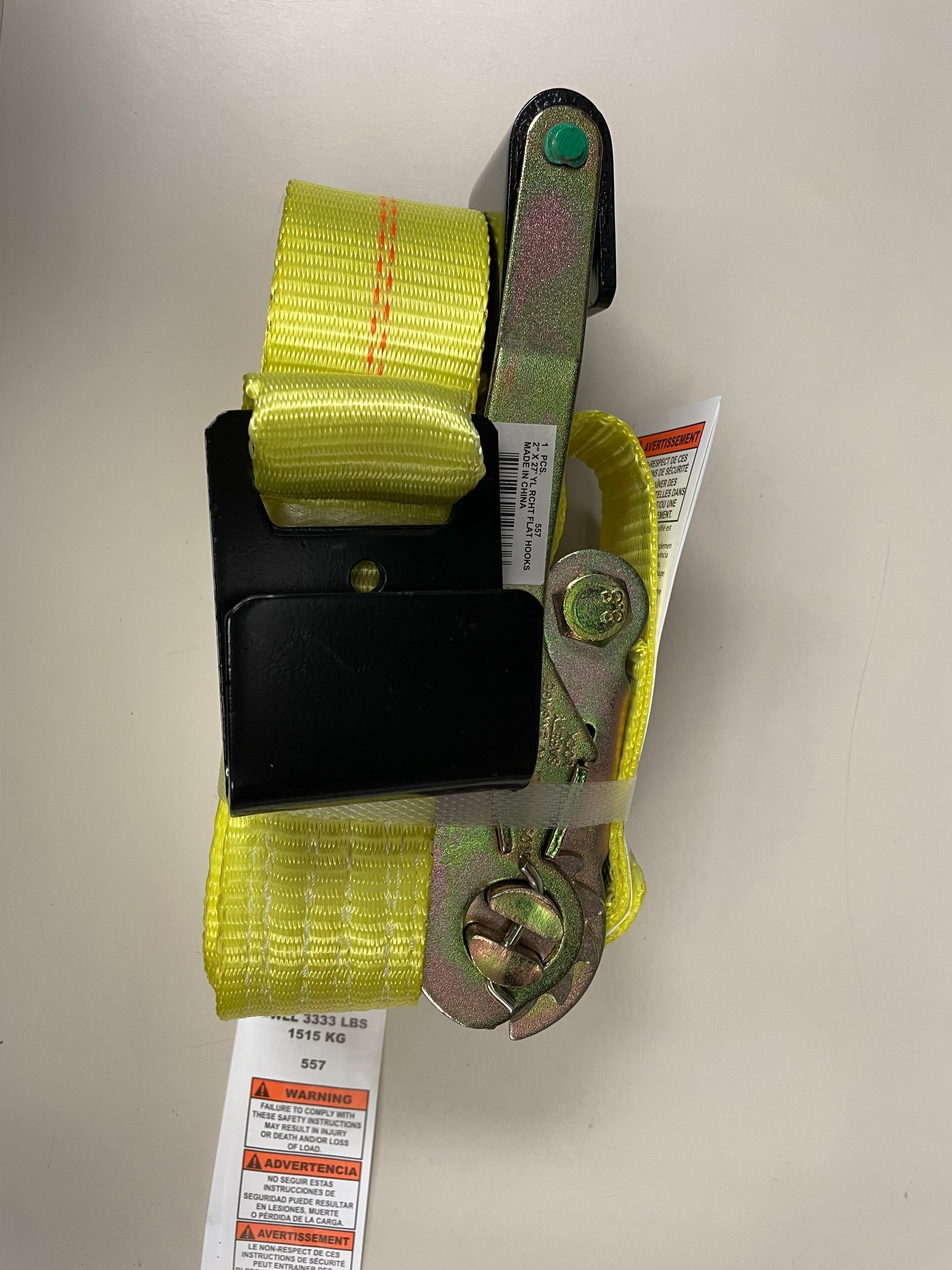 ANCRA Ancra 557 Ratchet Strap with Flat Hooks 2 in x 27 ft