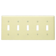 Leviton 86023 WALLPLATE 5 GANG 4.5 IN H X 9.99 IN W REPLACEMENT MPN