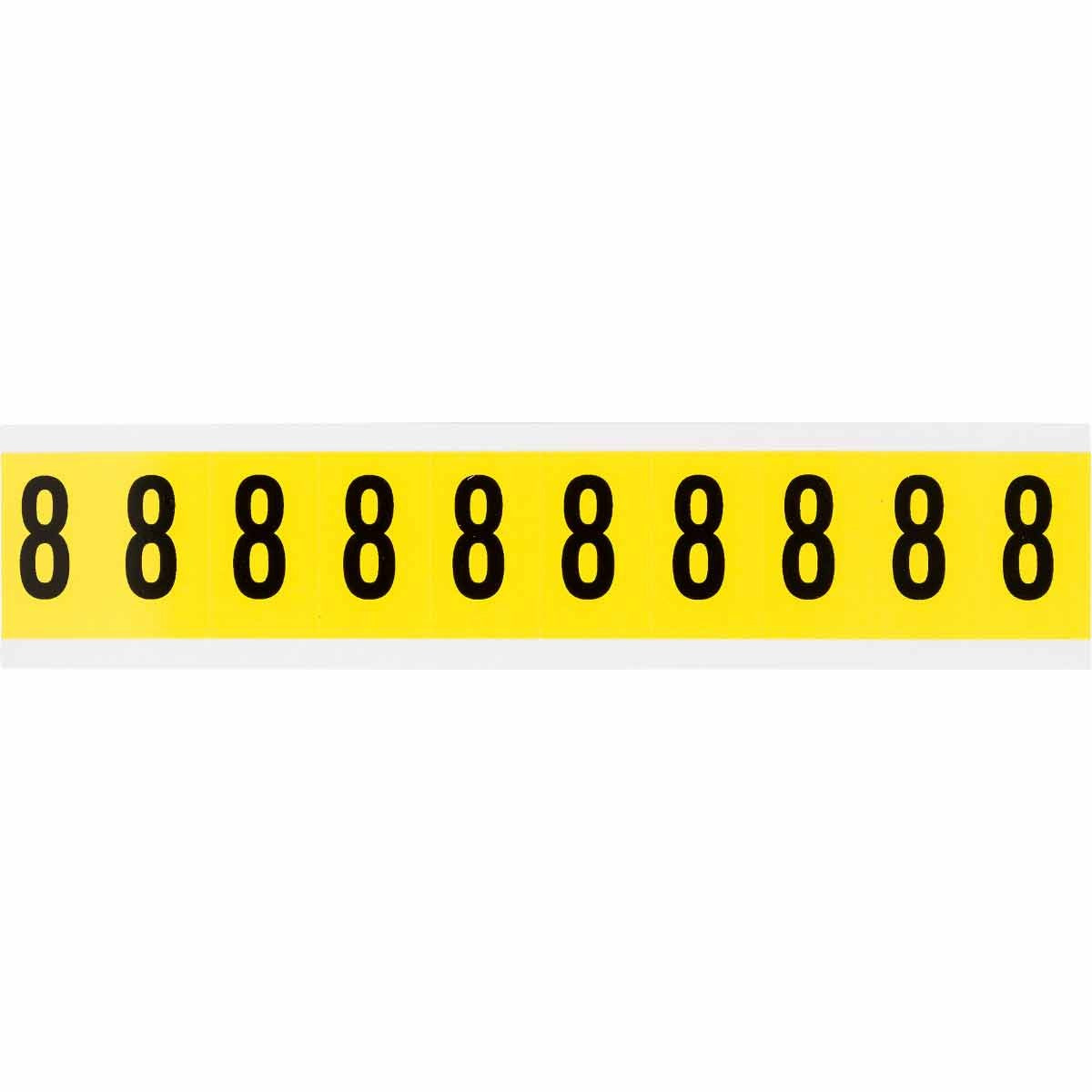 BRADY Brady 3430-8 1 in Repositionable Numbers and Letters (Card of 10 Labels)