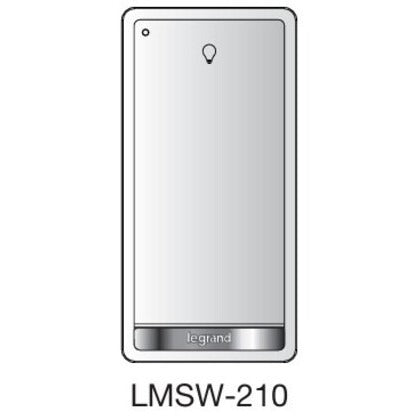 WATTSTOPPER Wattstopper LMSW-210-W DLM Wired Standard Switch 0.168 W (1 Button)