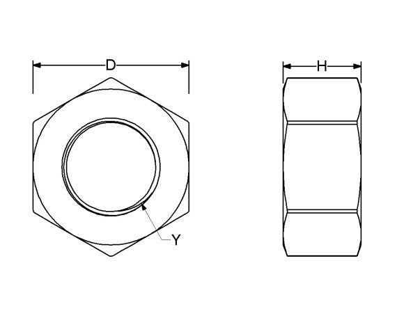 MAKITA Makita 252155-9 Hex Nut (M12-19) 252155-9
