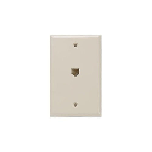 LEVITON Leviton Telcom 40249-00I 6P4C Modular Wallplate Ivory