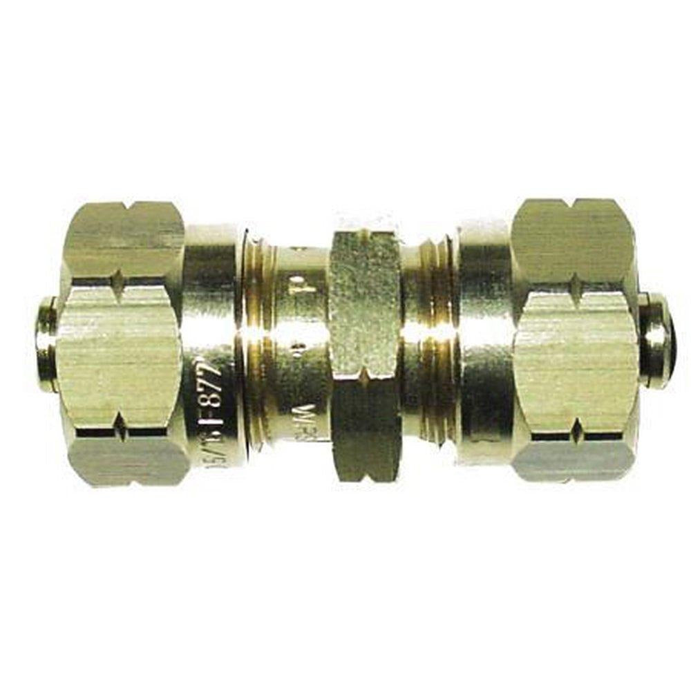 UPONOR UPONOR A4010313 QuikTrak 5/16 in. Brass PEX Compression Repair Coupling