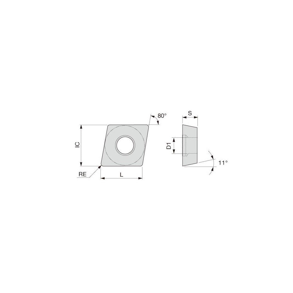 TUNGALOY Tungaloy 6775778 CPMT21.50.5PS AH8005 Turning Insert