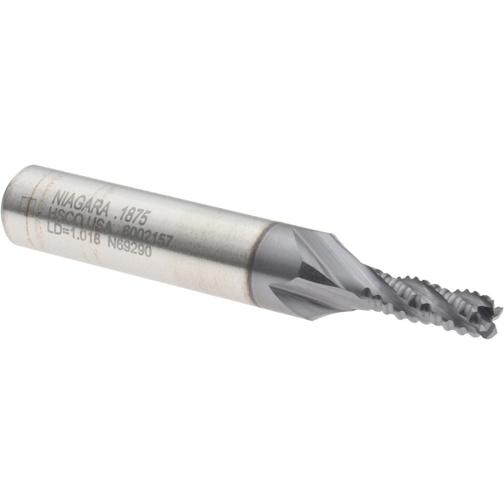 SECO TOOLS Seco 17013488 Roughing End Mill 3/16 in 4 Flute Cobalt