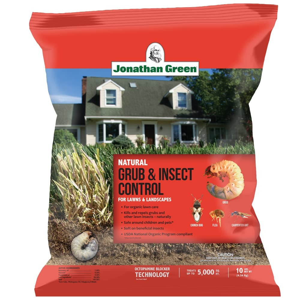 JONATHAN GREEN Jonathan Green 11925 Natural Grub & Insect Control for Lawns (10 lb Bag / 5,000 sq. ft.)