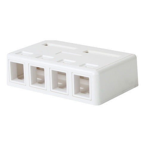 WIREPATH Wirepath WP-SMB4-WH Surface Mount Box 4-port White