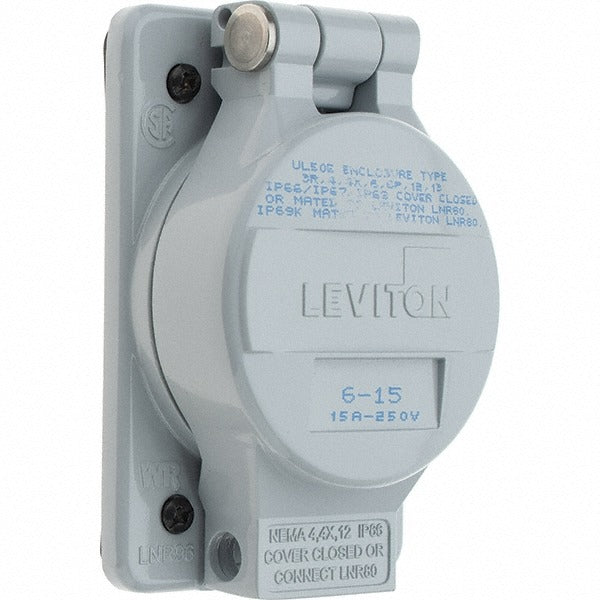 LEVITON Leviton LNR96-2 Single Receptacle Nema 6-15R 15A 250V