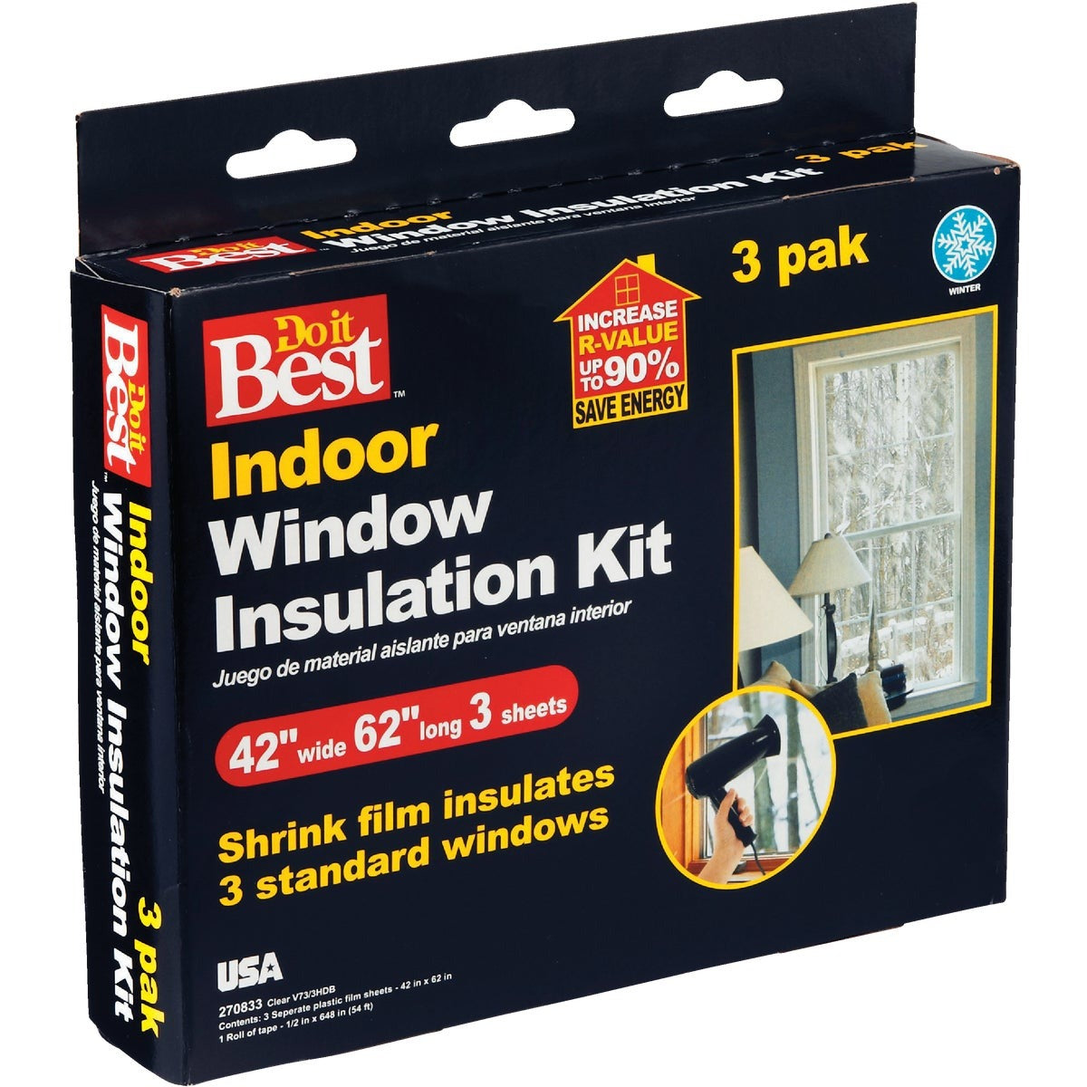 BSC PREFERRED Bsc Preferred V73/3HDB Shrink Window Kit 3 Pack