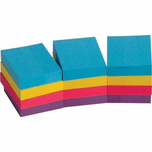 BUSINESS SOURCE Business Source BSN16498 Adhesive Notes 1.5x2 in 12 Pack