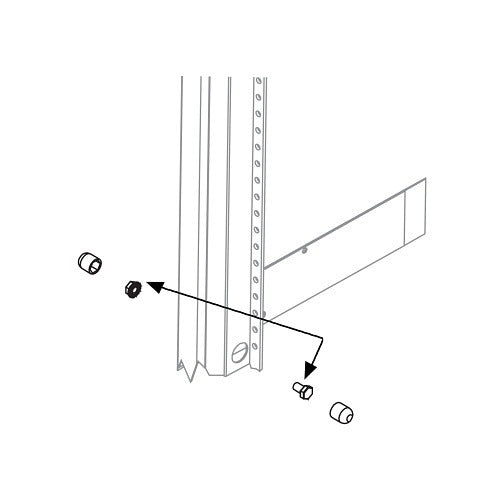 MIDDLE ATLANTIC Middle Atlantic GANG-10T Threaded Ganging Hardware 10 Racks