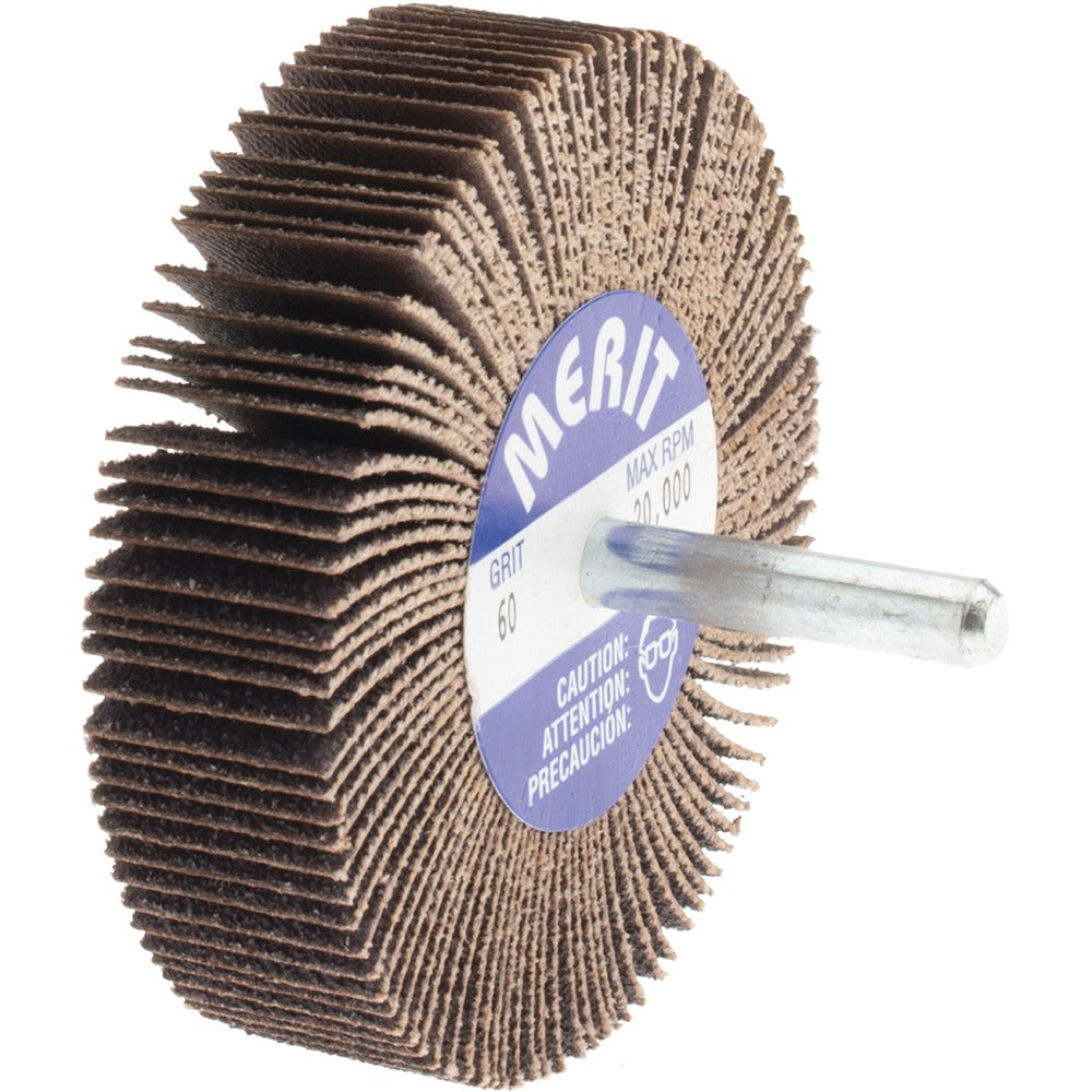 MERIT Merit Abrasives 08834137440 Mounted Flap Wheel 60 Grit