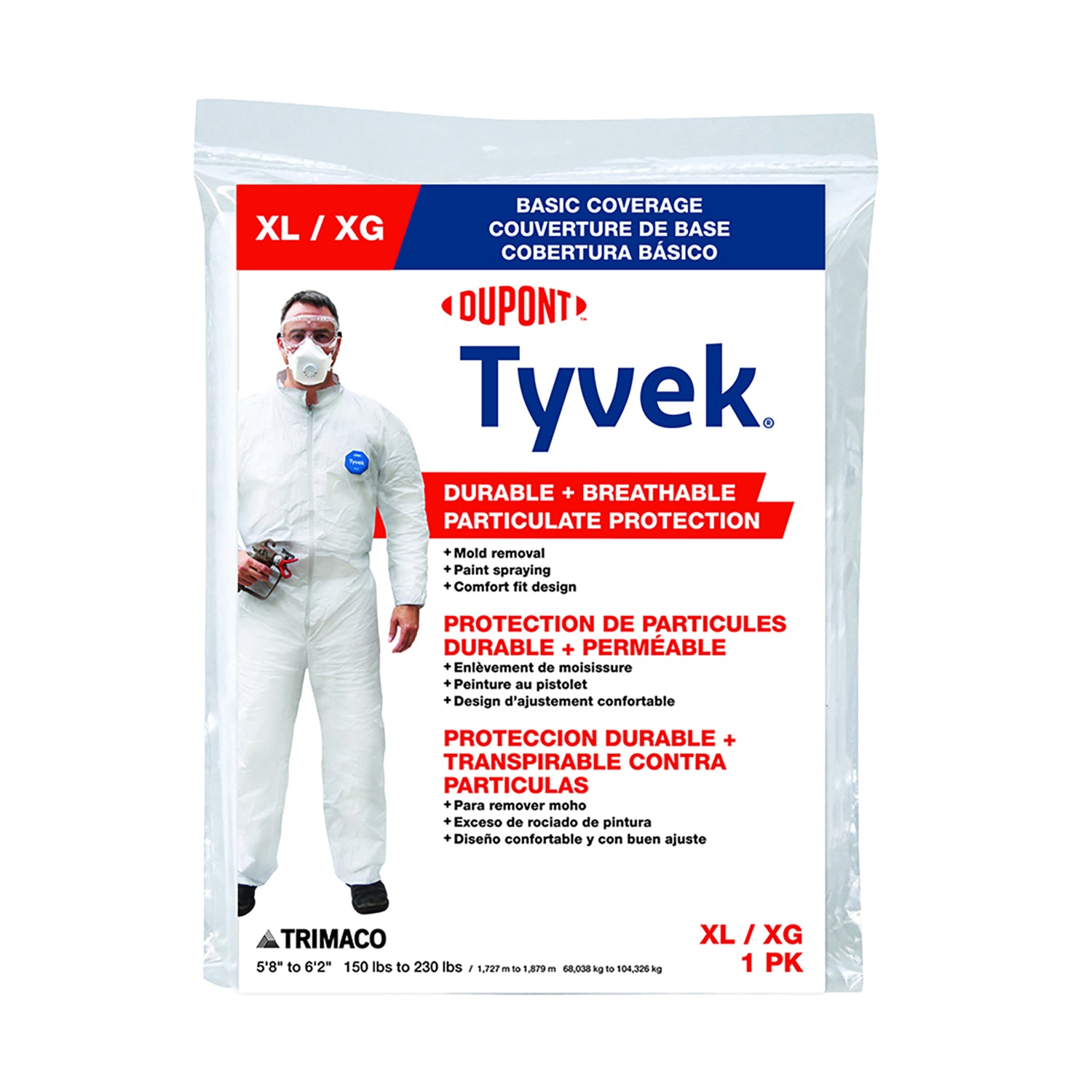 DO IT BEST Do It Best 793154 Disposable Coverall Xl Tyvek