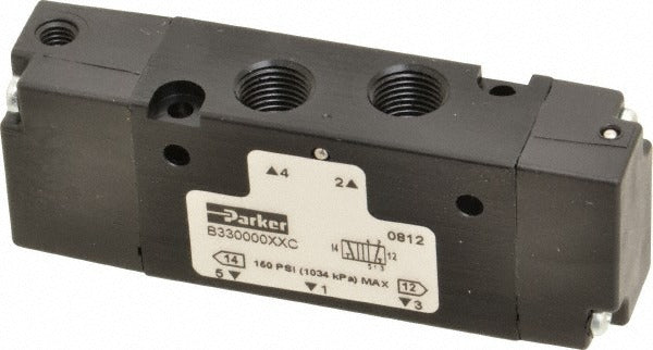 PARKER Parker B330000XXC Stacking Solenoid Valve 4-way Air Pilot