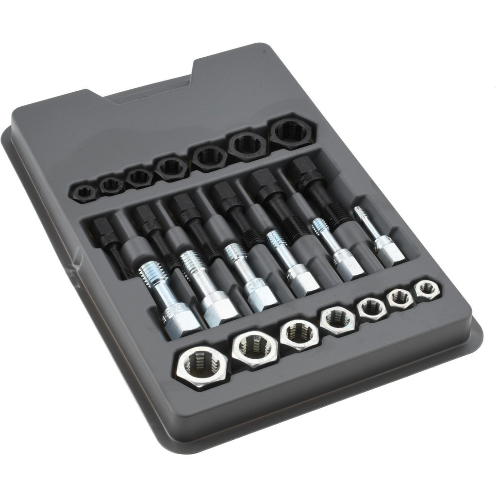 LANG Lang 2581M Tap Die Set Unc Unf Carbon Steel 26 Pc