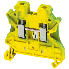 Schneider Electric NSYTRV22PE Terminal Block 2 Point Green/Yellow 2.5 Mm Set of 50