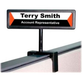 ADVANTUS Advantus Corp. 75334 Cubicle Nameplate Sign Black