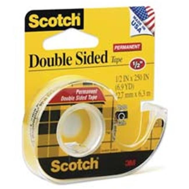 3M 3M MMM137 Double-sided permanent tape 0.50 in x 12.50 yd (1 Roll)