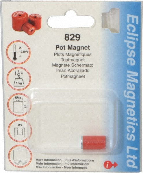 ECLIPSE Eclipse 829 Alnico Pot Magnet 1 Lb Pull 3/8 Inch M3