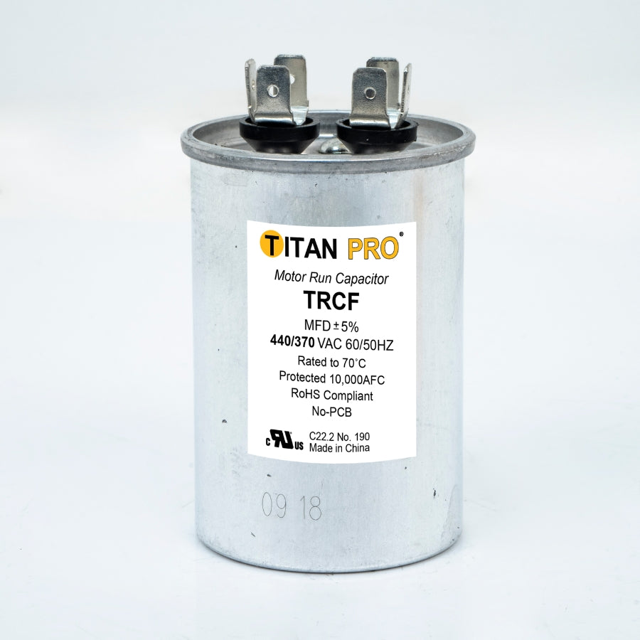 Diversitech TRCF25 Run Capacitor 25 MFD 440/370V Single Round Titan Pro