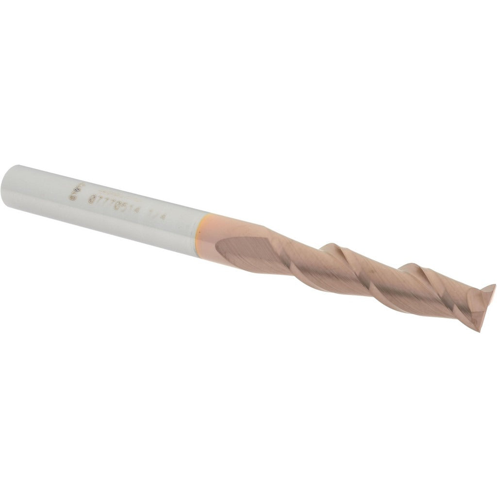 ACCUPRO Accupro 12181720 Square End Mill 1/4 in 2 Flute Carbide Ticn