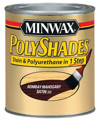 MINWAX Minwax 61380 Polyshades Satin Bombay Mahogany Stain Quart