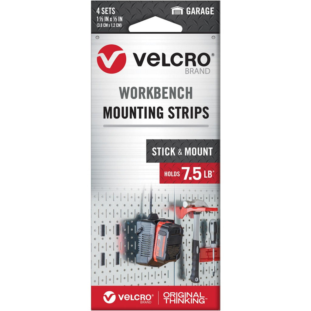 VELCRO BRAND Velcro Brand VEL-30824-USA Hook Loop Mounting Strip Black