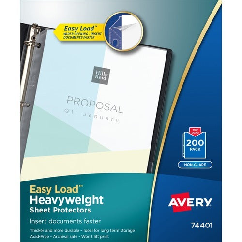 AVERY Avery AVE74401 Sheet Protectors Nonglare 200 Pack