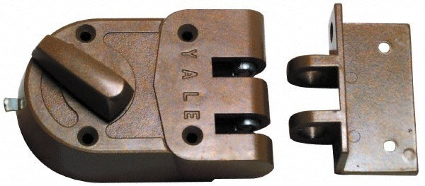 YALE Yale 197-1/4 Jimmy Proof Rim Deadbolt Brass Lacquer