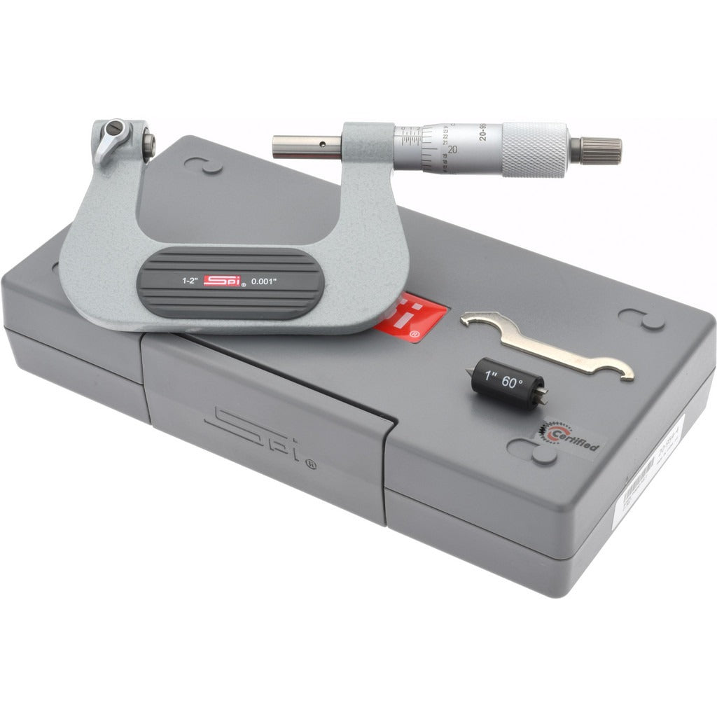 SPIROTHERM Spi CMS160726110 Screw Thread Micrometer 1 to 2 in