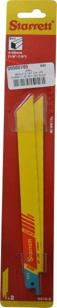 STARRETT Starrett 16991 Bi-metal Reciprocating Saw Blade 8 in 18 Tpi