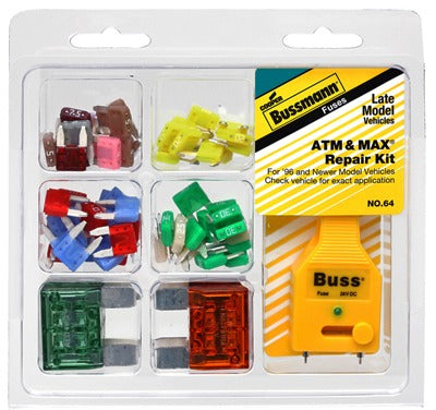 BUSSMANN Cooper Bussmann NO.64 Atm Max Blade Fuse Kit 64 Piece