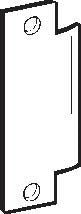 DON-JO Don-jo BS16132D Blank Ansi Strike Satin Stainless Steel