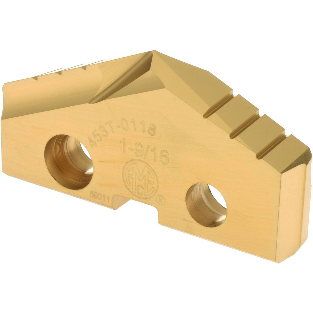 ALLIED MACHINE AND ENGINEERING Allied 453T-0118 Spade Drill Insert 1-9/16in Cobalt Tin 132deg