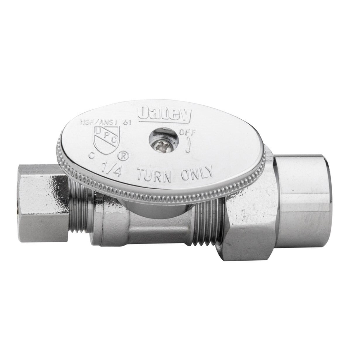 OATEY Oatey 4751PCLF Quarter Turn 1/2 x 3/8 Compression Angle Valve (1/2 x 3/8)