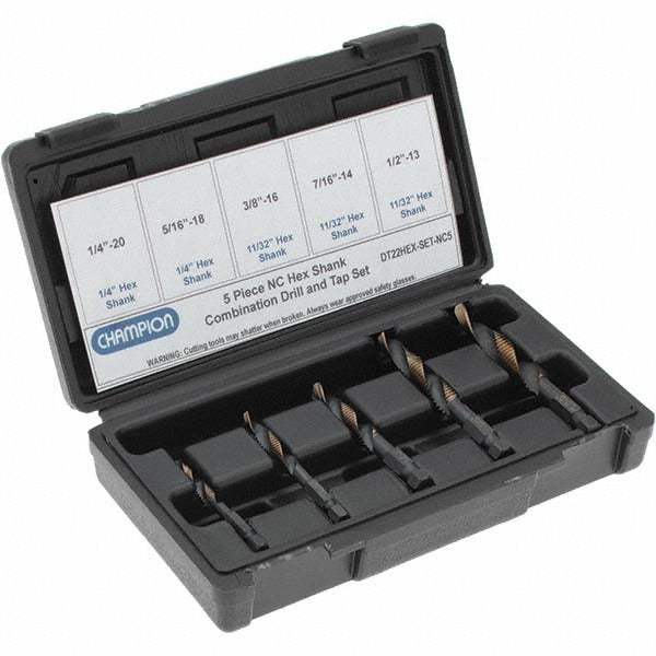 VALUE COLLECTION Value Collection DT22HEX-SET-NC5 Drill Tap Set 5pc Unc