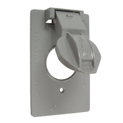 Bell 5155-0 Raco 1-Gang Vertical Device Mount Cover 1.406 Diameter