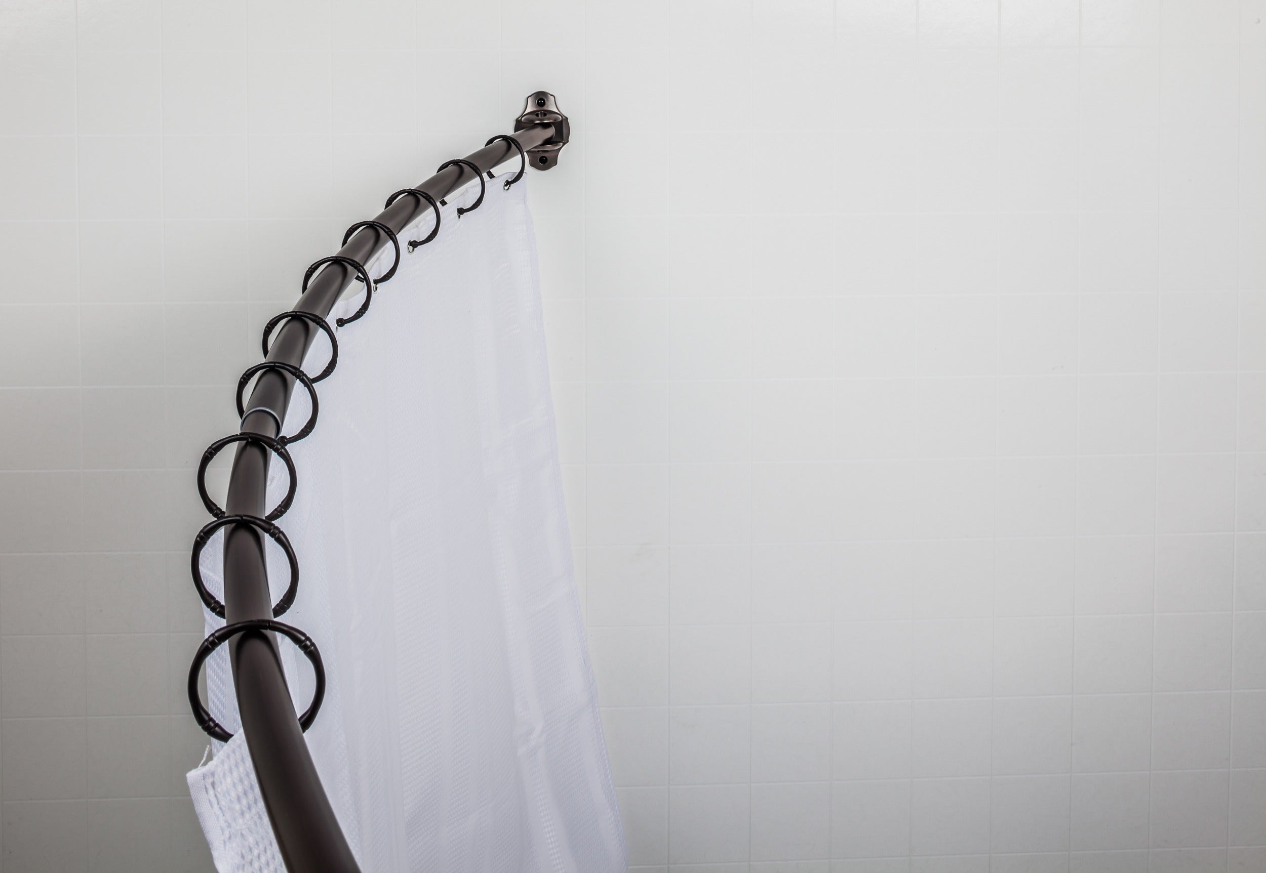 ELEMENTS Elements SR02-DBAC-R Curved Shower Rod 56-72 in Bronze