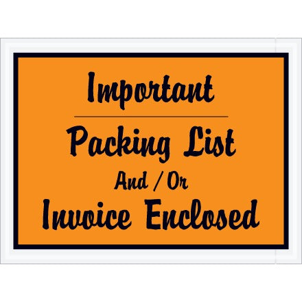 BSC PREFERRED Bsc Preferred PL4 Packing List Envelopes 2 Mil 1000 Case
