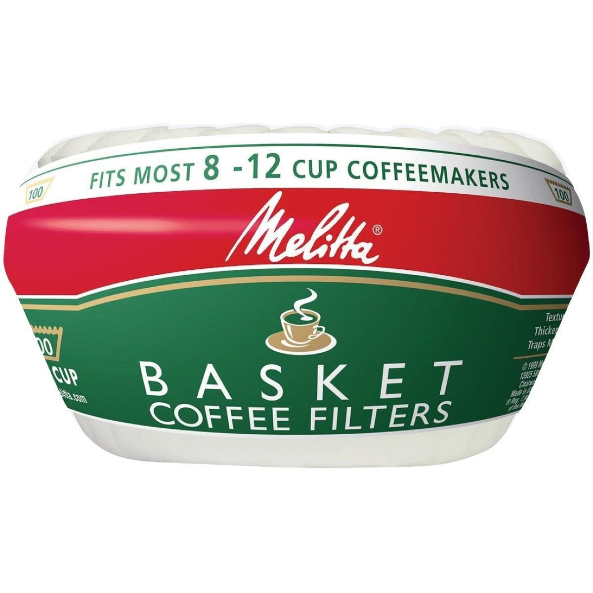 MELITTA Melitta 62993 8-12 Cup Basket Coffee Filter (100-Pack)