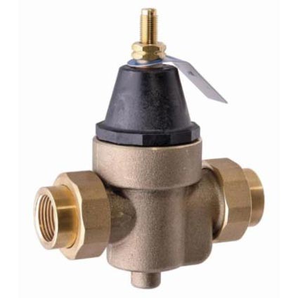 Watts 0009490 Series LFN45B-M1 1 in. Cast Copper Silicon Alloy NPT Union x FNPT Pressure Reducing Valve