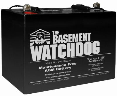 GLENTRONICS Glentronics Inc BW-27AGM Agm Backup Sump Pump Battery