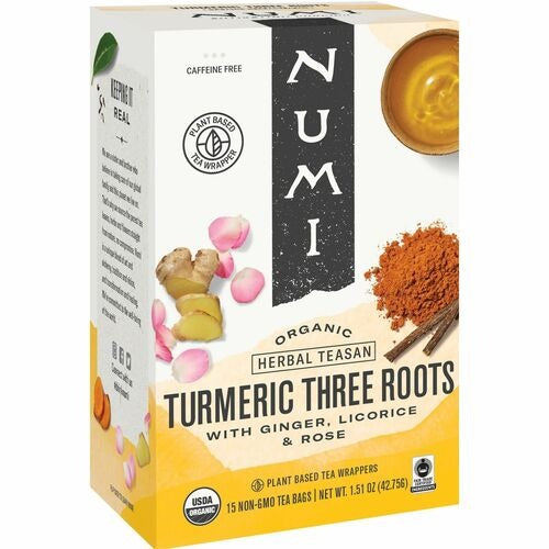 NUMI Numi Organic Tea NUM10550 Turmeric Herbal Tea 12 Bags