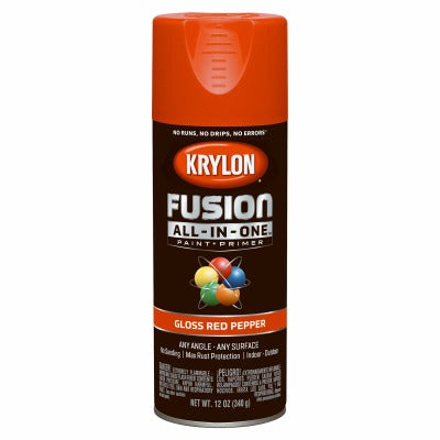 KRYLON Krylon K02720007 Gloss Spray Paint Primer 12 Oz Red Pepper