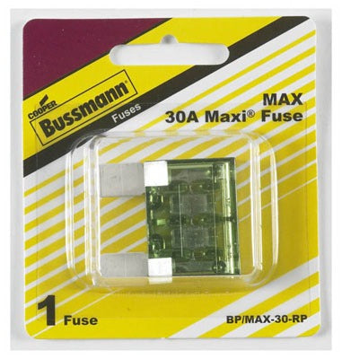 BUSSMANN Cooper Bussmann BP/MAX-30-RP 30A Maxi Blade Fuse 5 Pack