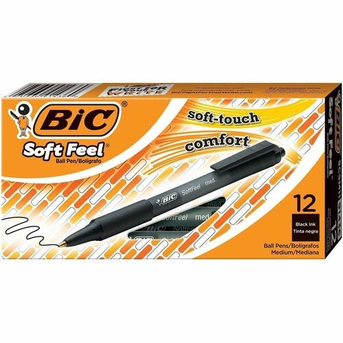 BIC Bic BICSCSM11BK Ballpoint Pen Black Medium Point 12pk
