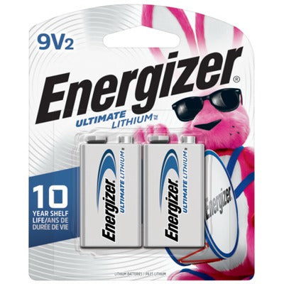 ENERGIZER Eveready Battery Co L522BP2 9V Lithium Battery 2 Pack